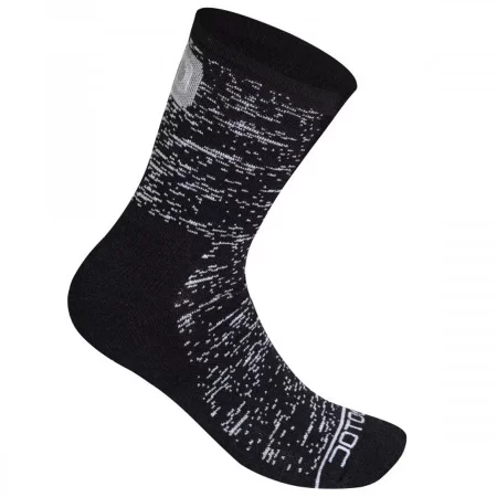CALZE INVERNALI DOTTY: NERO - BIANCO